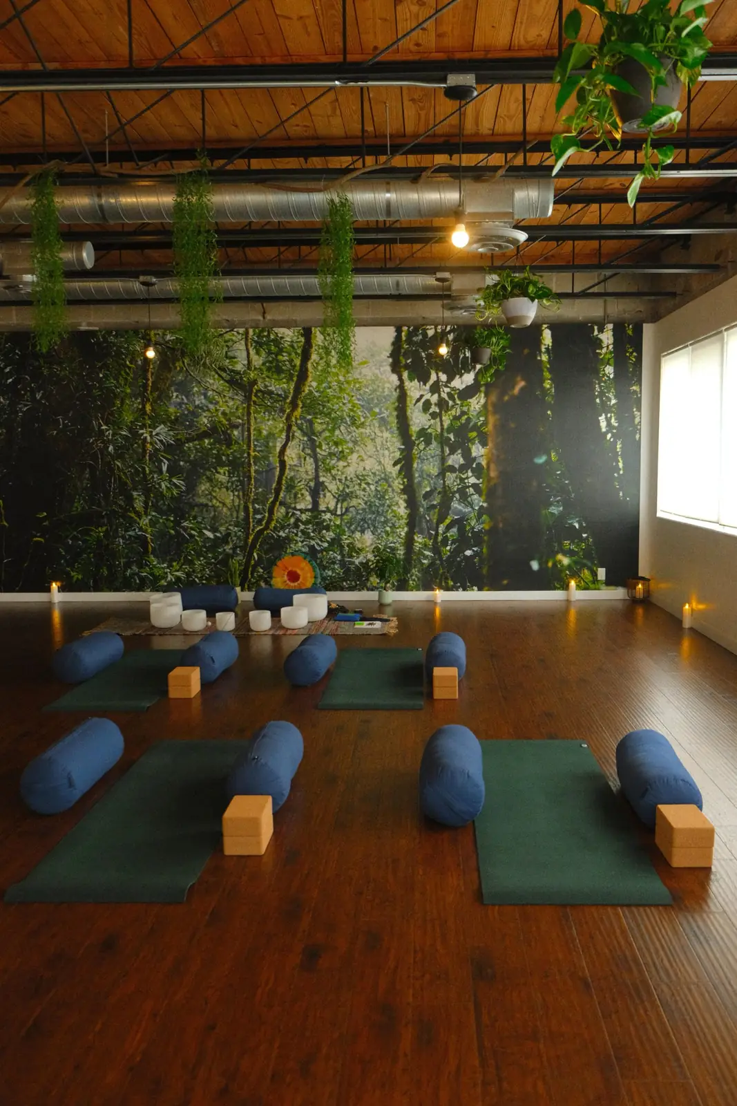 Private Reiki and sound healing space at Half Pigeon Yoga